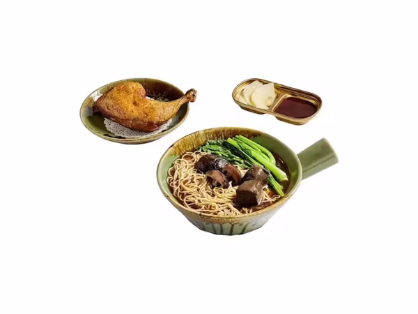 #N6: Crispy Chicken Leg Egg Noodle Herbal Soup