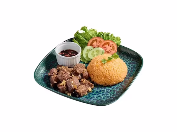 #F1: "Shaken" Beef Tenderloin & Tomato Fried Rice