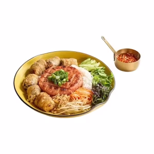#K2: Grilled Pork Patty & Spring Roll Vermicelli Noodle Bowl