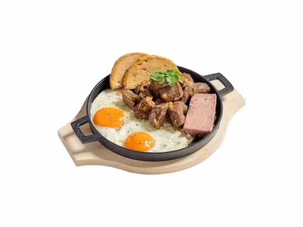 #F7: “Sizzling” Beef Skillet with Egg & Pâté